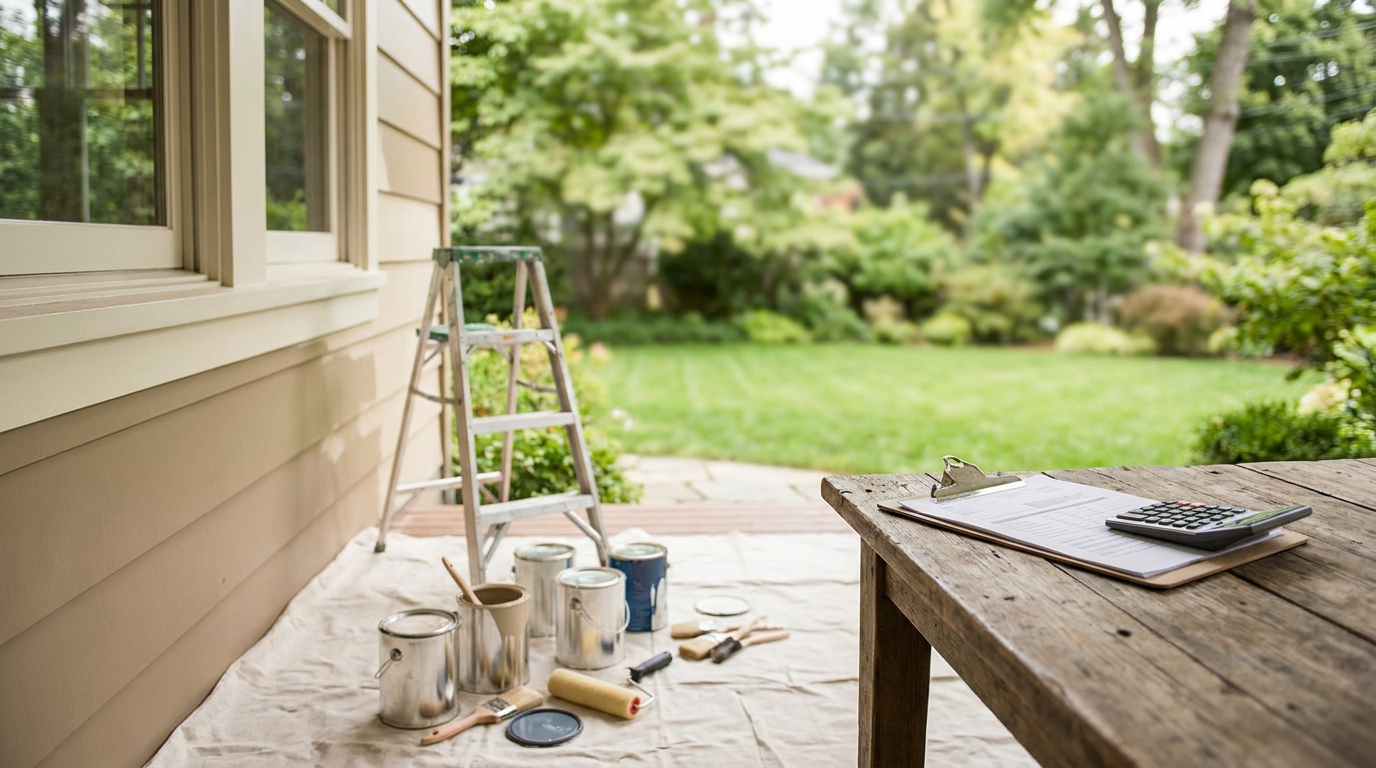Editorial photograph illustrating How Much Should You Budget to Paint a 2,000-Square-Foot House in 2026