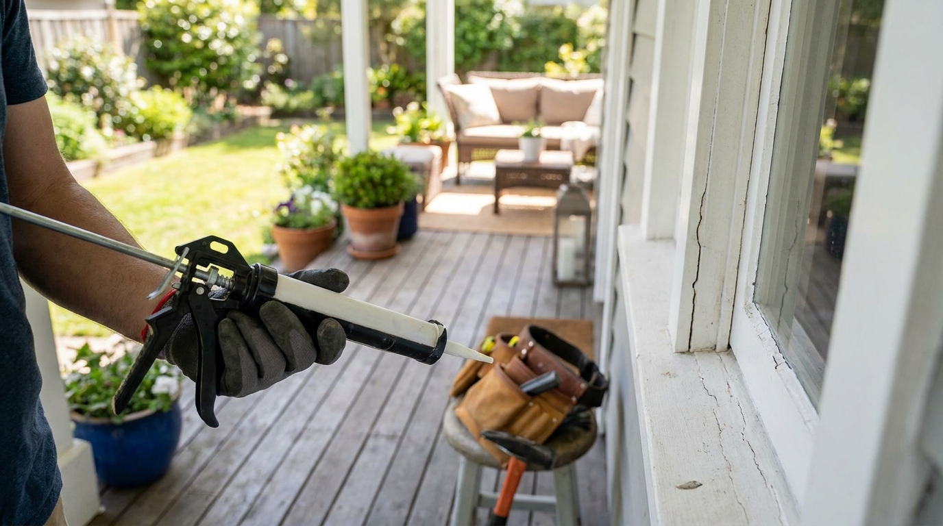 Editorial photograph illustrating When Is Caulk the Wrong Fix